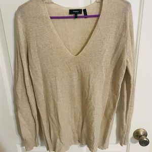 Tan theory sweater size small